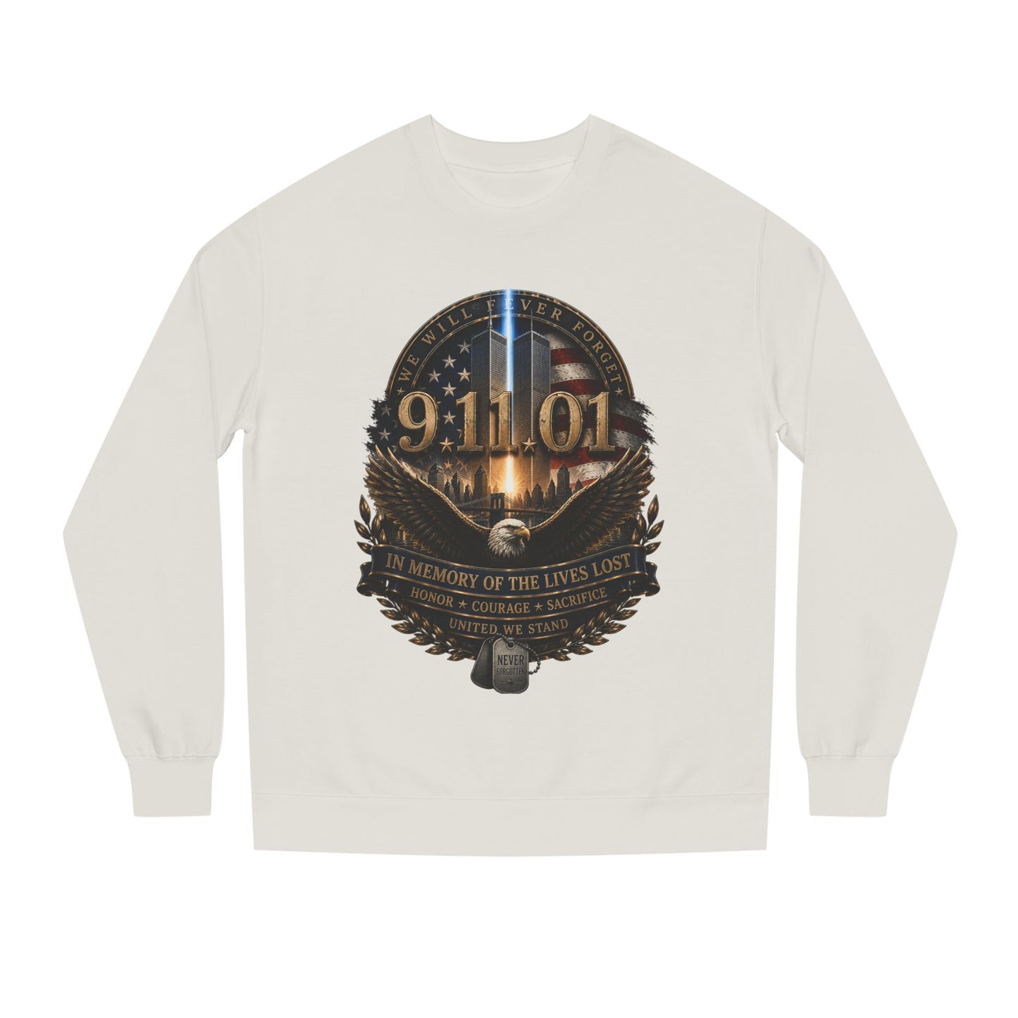 9/11 Memorial Sweatshirt – In Memory of the Lives Lost Tribute Crewneck
