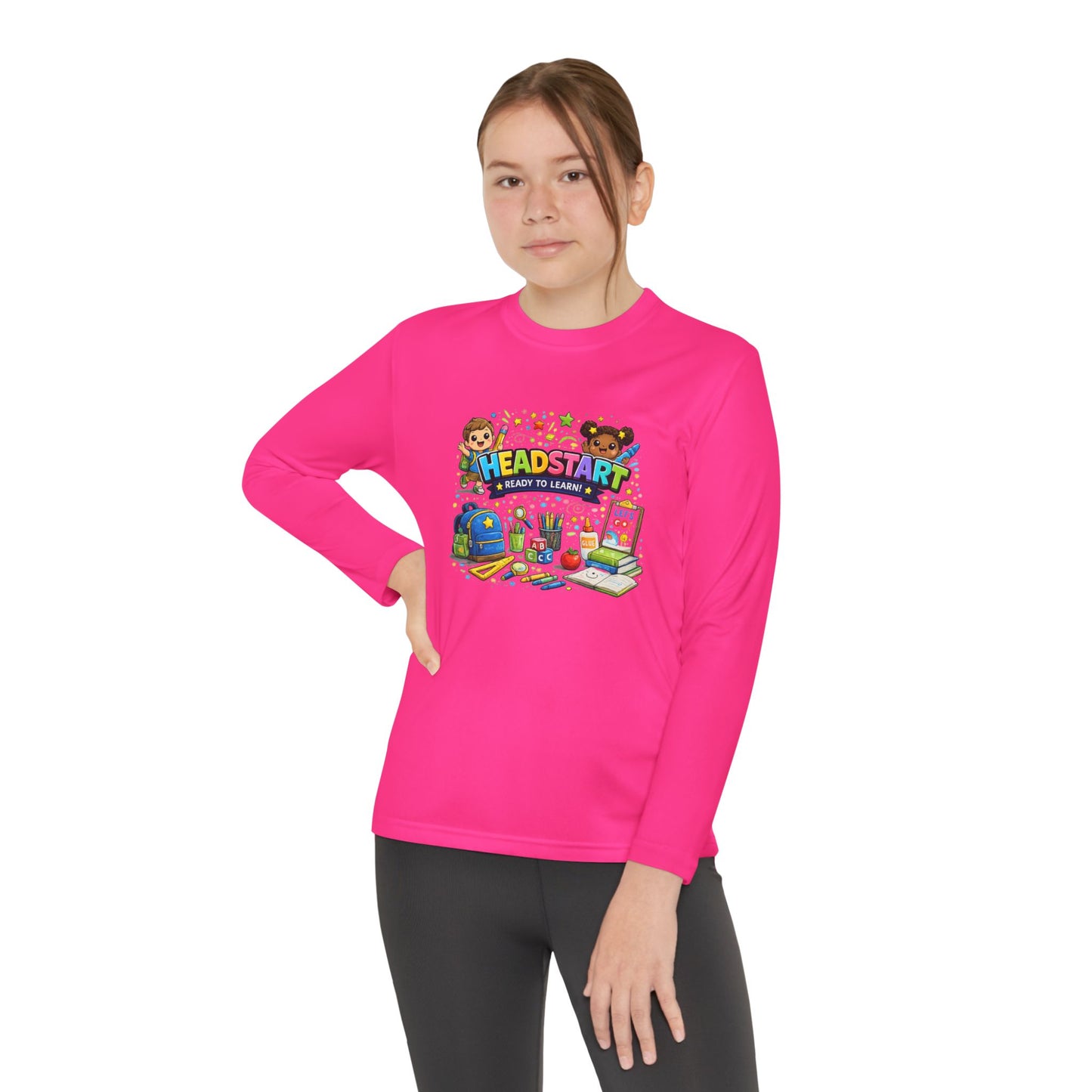 Head Start Kids Long Sleeve Tee — Back-to-School Preschool Shirt