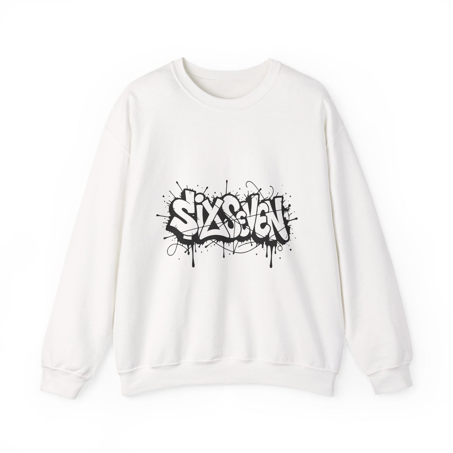 Graffiti 'Six Seven' Crewneck Sweatshirt