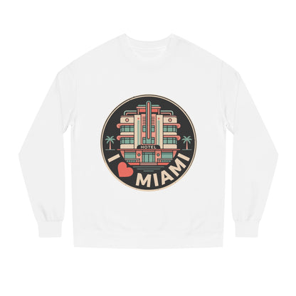 Miami Art Deco Sweatshirt — I Love Miami Vintage Hotel Crewneck