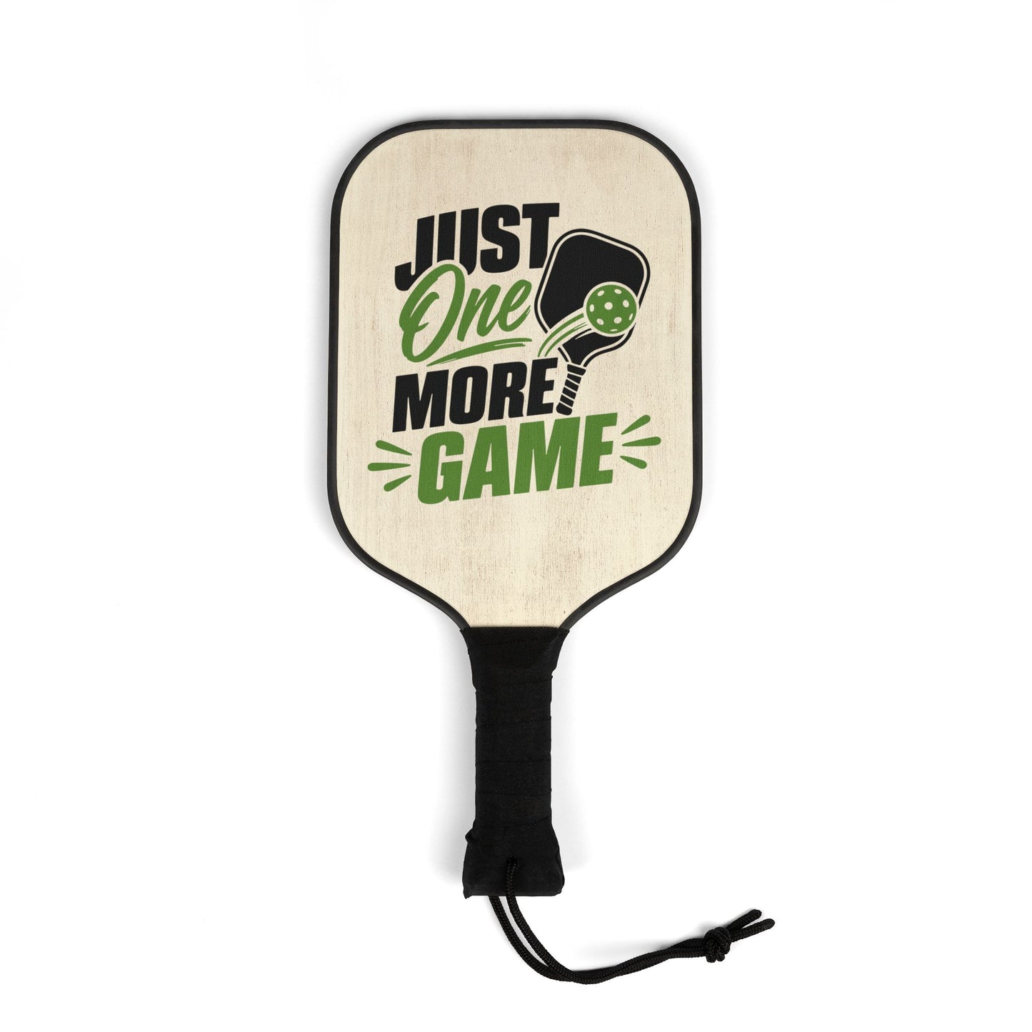 Pickleball Paddles Set — "Just One More Game" Lightweight Kit with 2 Paddles & Balls