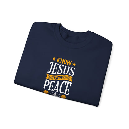 Know Jesus Know Peace Sweatshirt
