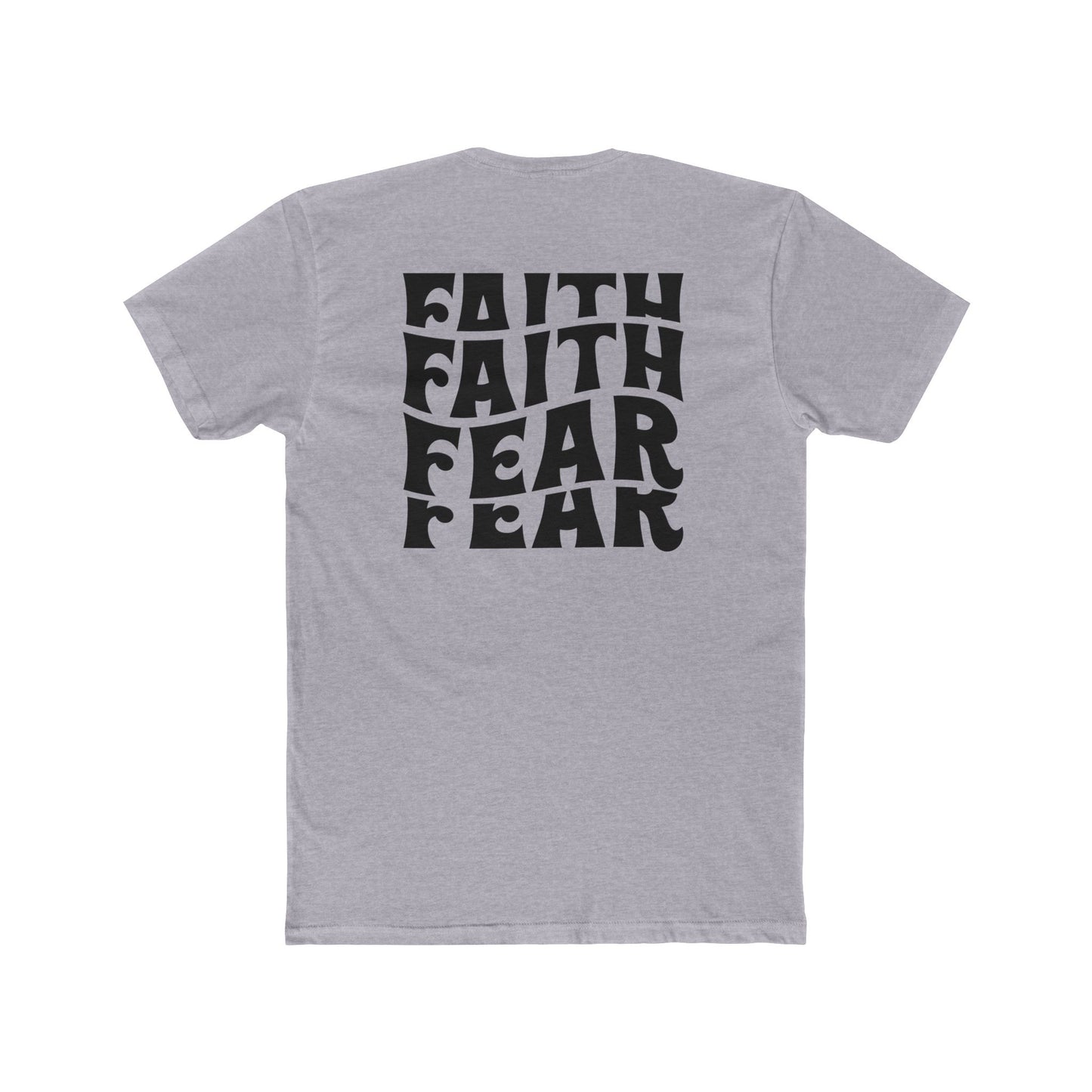 Faith Over Fear T‑Shirt — Bold Retro Typography Spiritual Tee