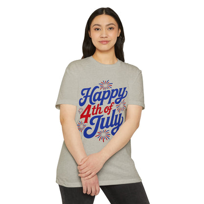 Happy 4th of July T-Shirt — Retro Fireworks Independence Day Tee