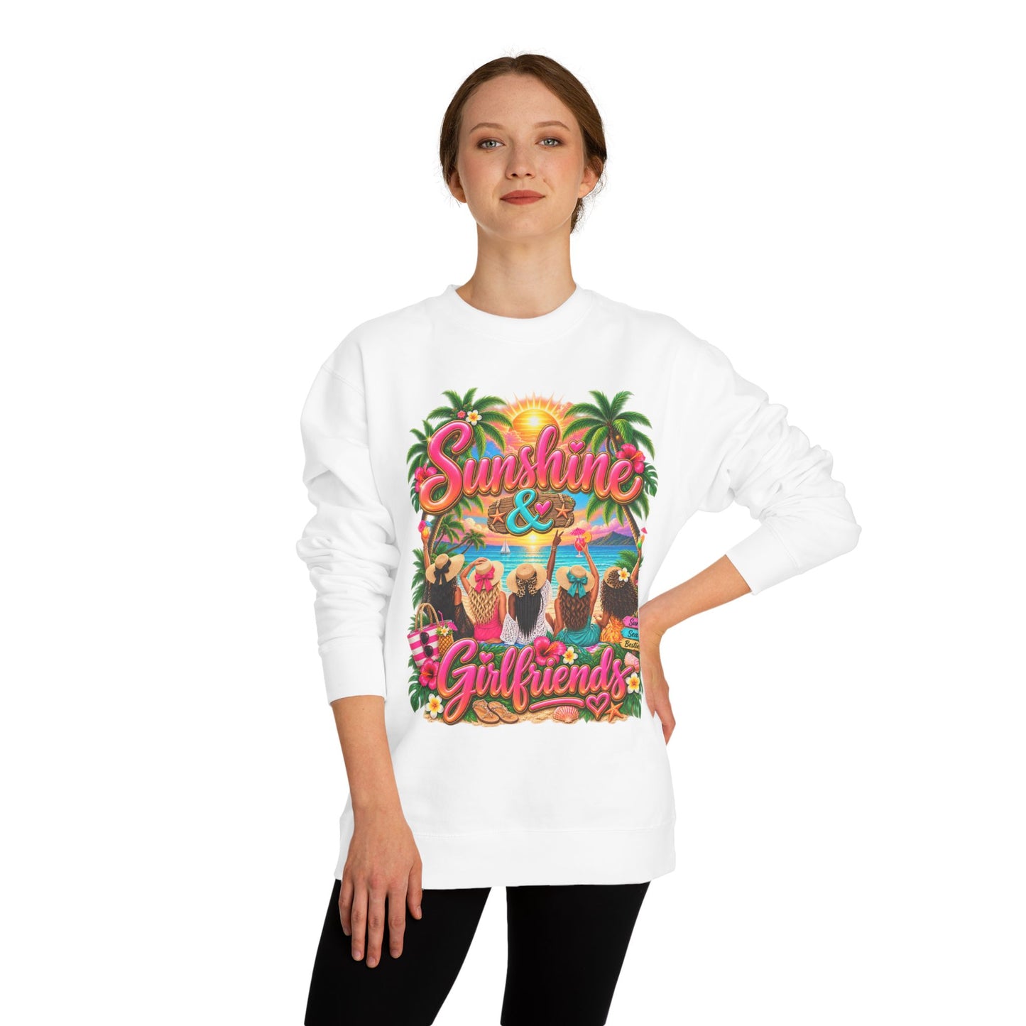 Sunshine & Girlfriends Beach Sweatshirt