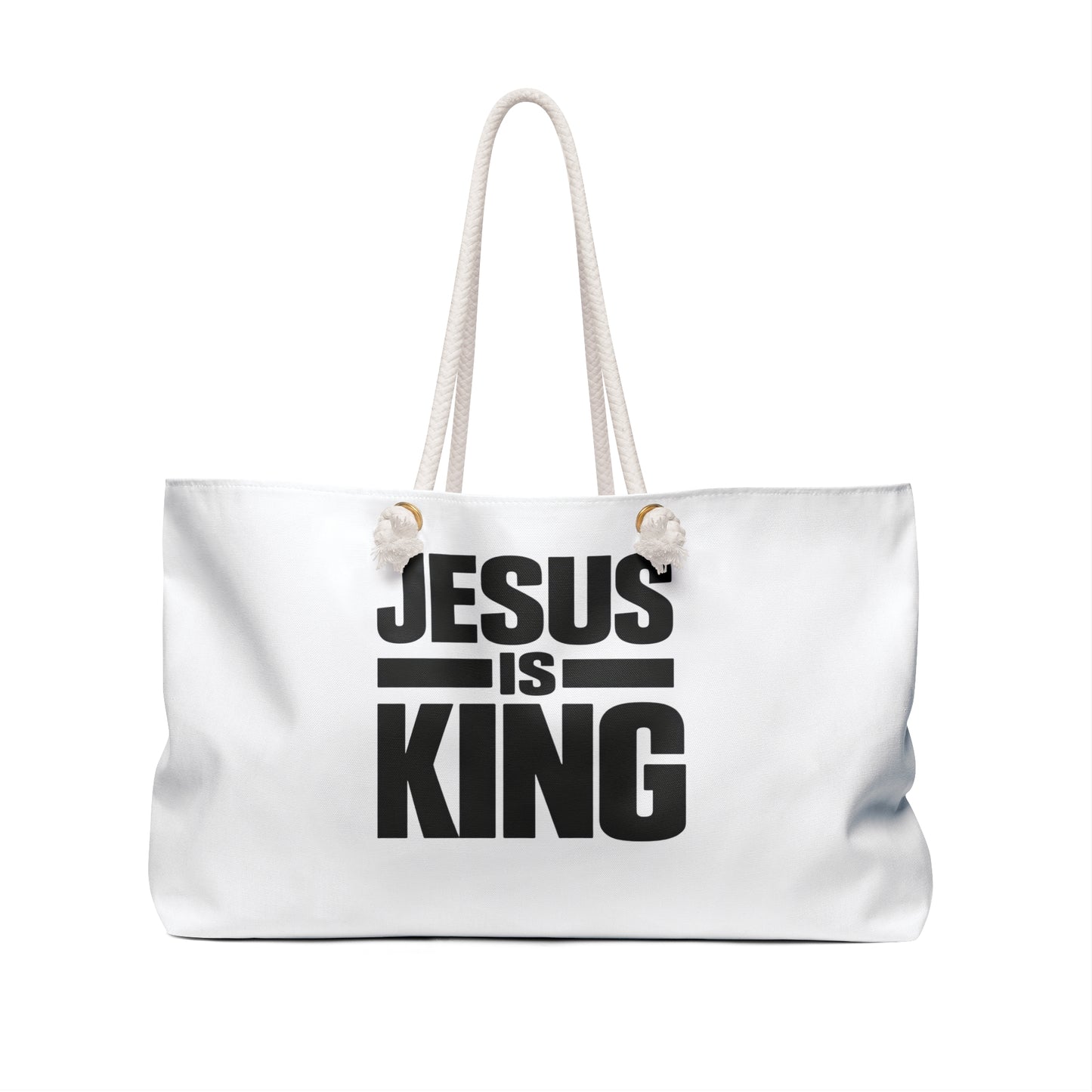 Jesus Is King Weekender Bag — Christian Travel Tote