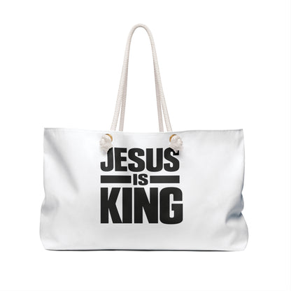 Jesus Is King Weekender Bag — Christian Travel Tote