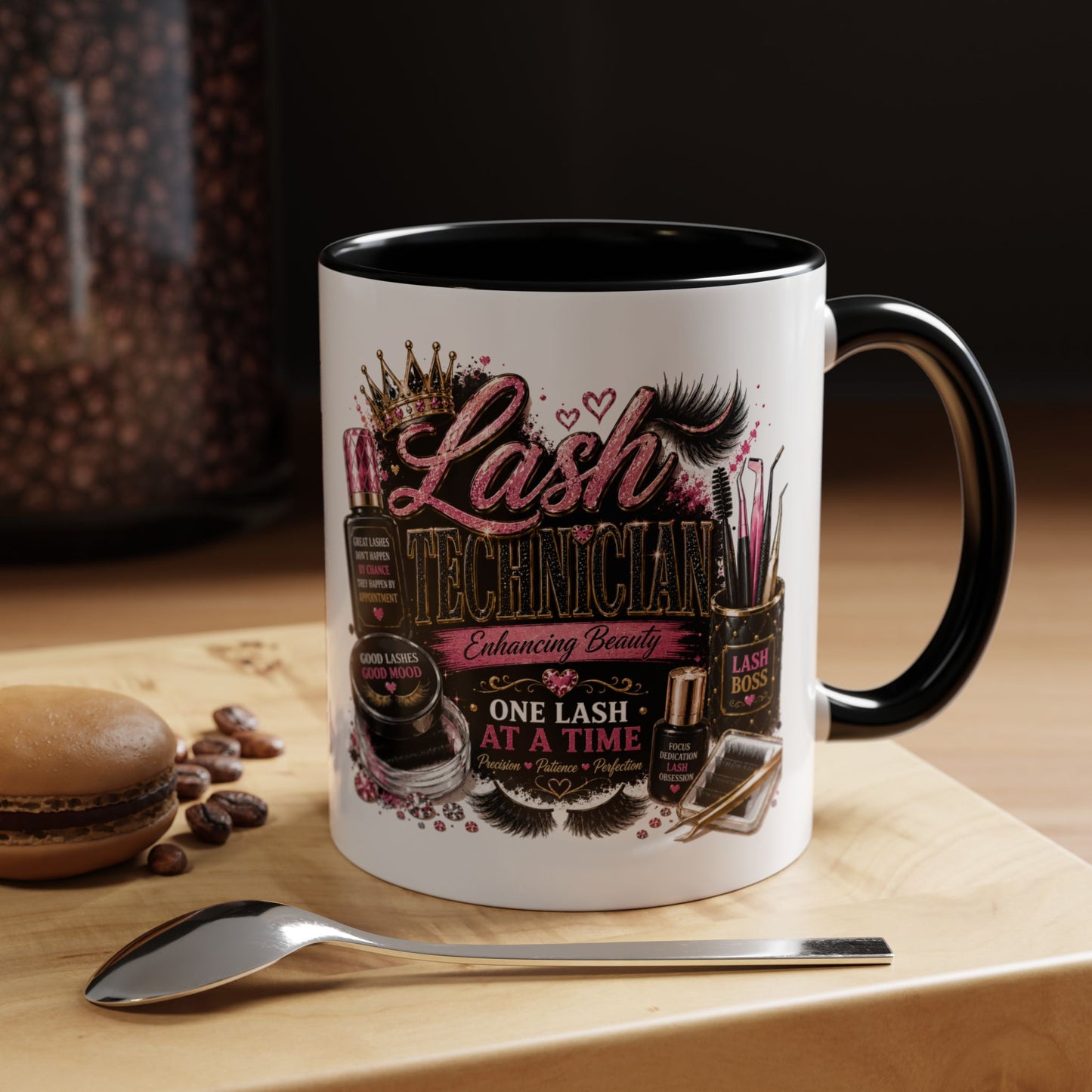 Lash Technician Coffee Mug — "Lash Technician: One Lash at a Time" Accent Mug