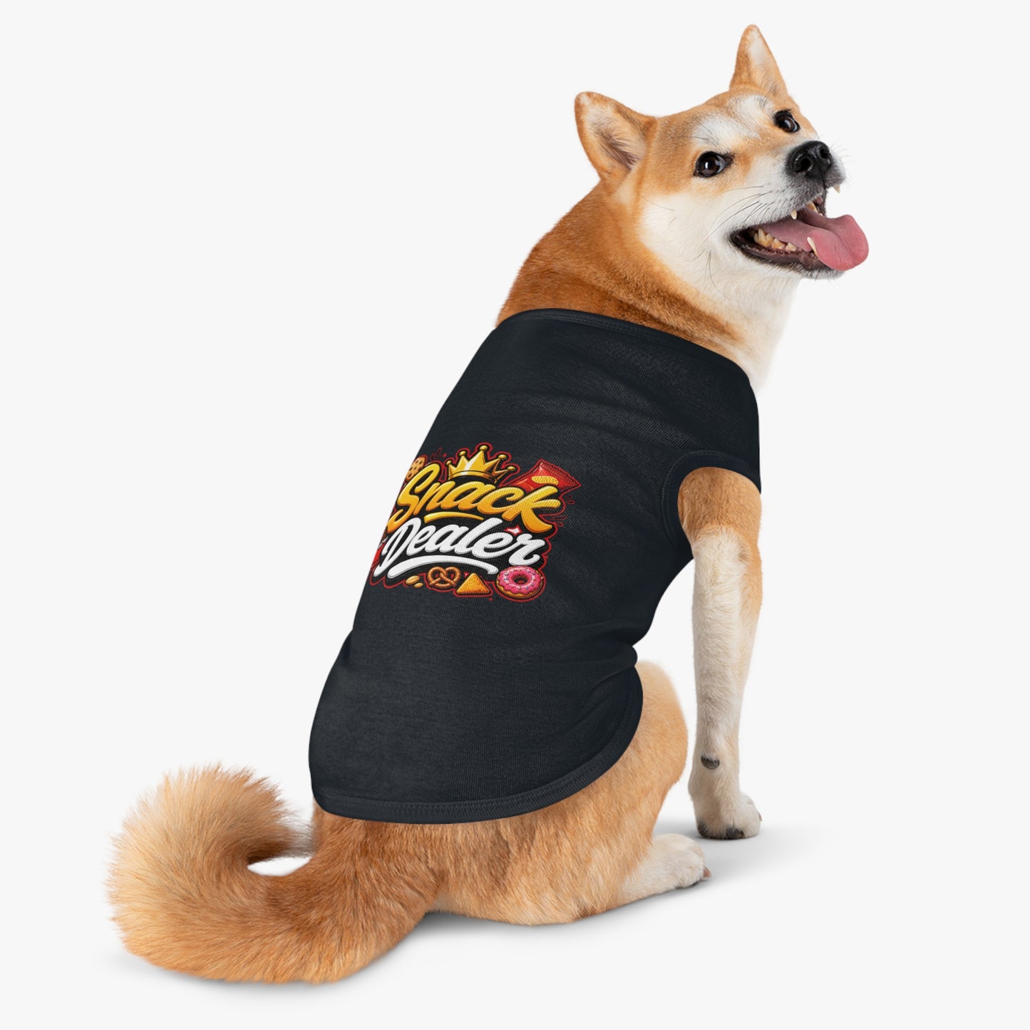Snack Dealer Pet Tank Top – Funny Treat Lover Dog Shirt