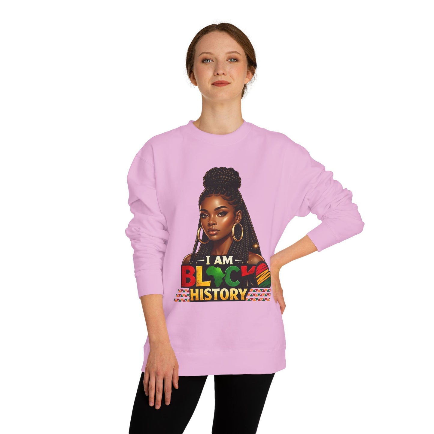 I Am Black History Sweatshirt — Afrocentric Black History Month Crewneck