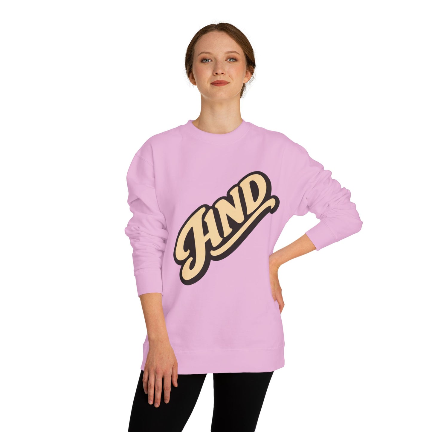 Kind Script Sweatshirt — Retro 'KIND' Graphic Crewneck