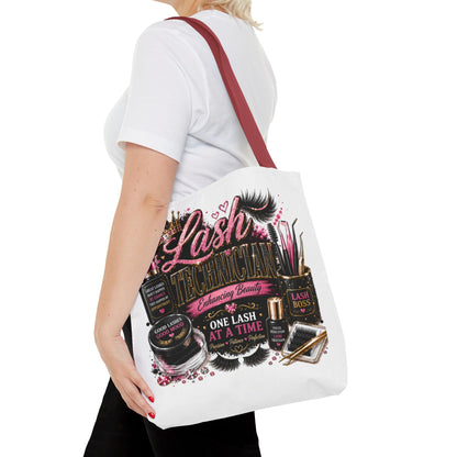 Lash Technician Tote Bag – 'One Lash at a Time' Beauty Cosmetics Canvas Tote
