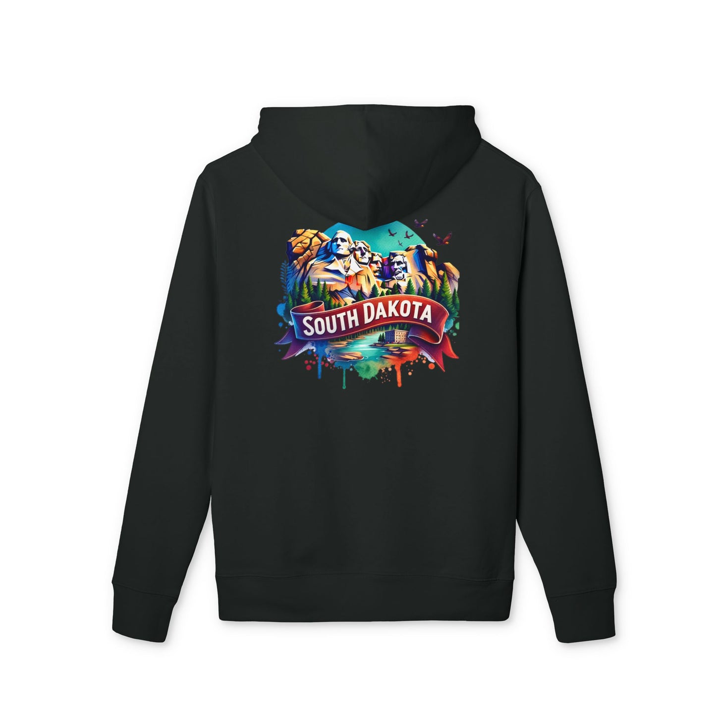 South Dakota Hoodie — Colorful Mount Rushmore Travel Sweatshirt