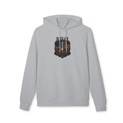 9·11 Memorial Hoodie – American Flag Tribute Pullover