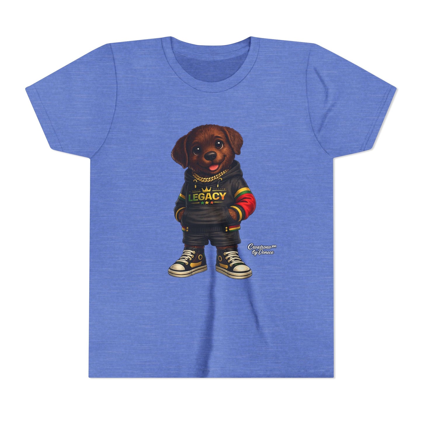 Youth Tee — Cute Rottweiler Puppy in 'Legacy' Hoodie Kids T‑Shirt