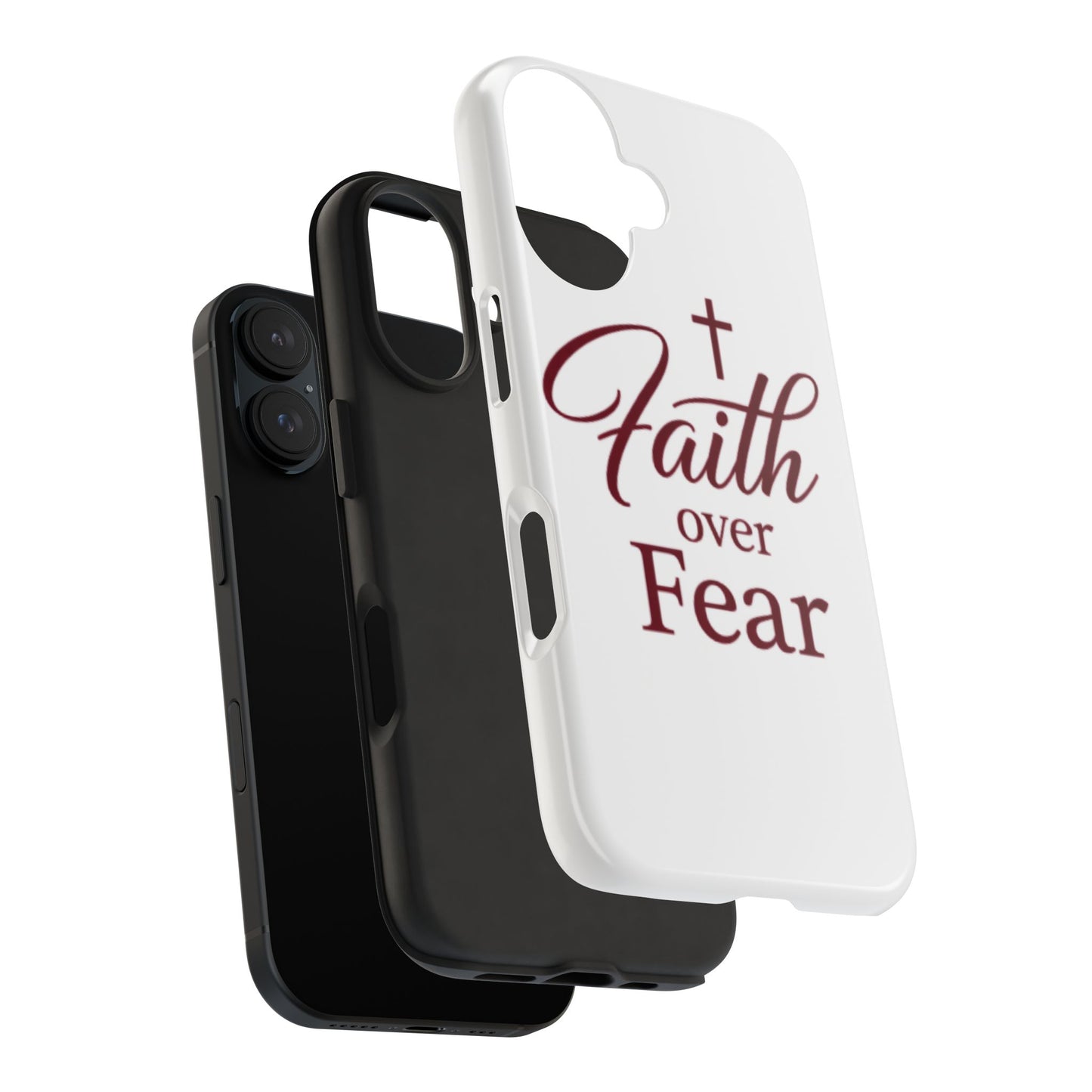 Faith Over Fear Tough Phone Case — Christian Inspirational Protective Phone Cover