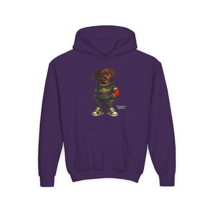 Youth Hoodie — 'Legacy' Streetwear Puppy Graphic Sweatshirt
