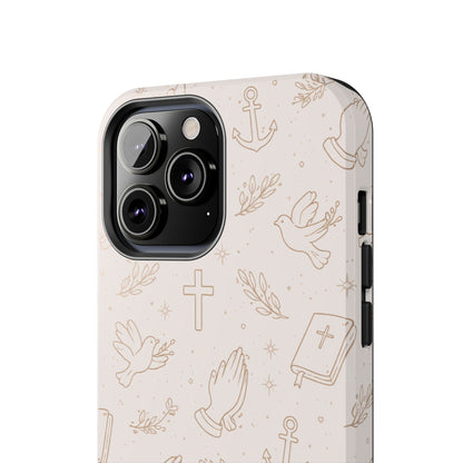 Symbols of Grace Phone Case | Christian Floral iPhone Case