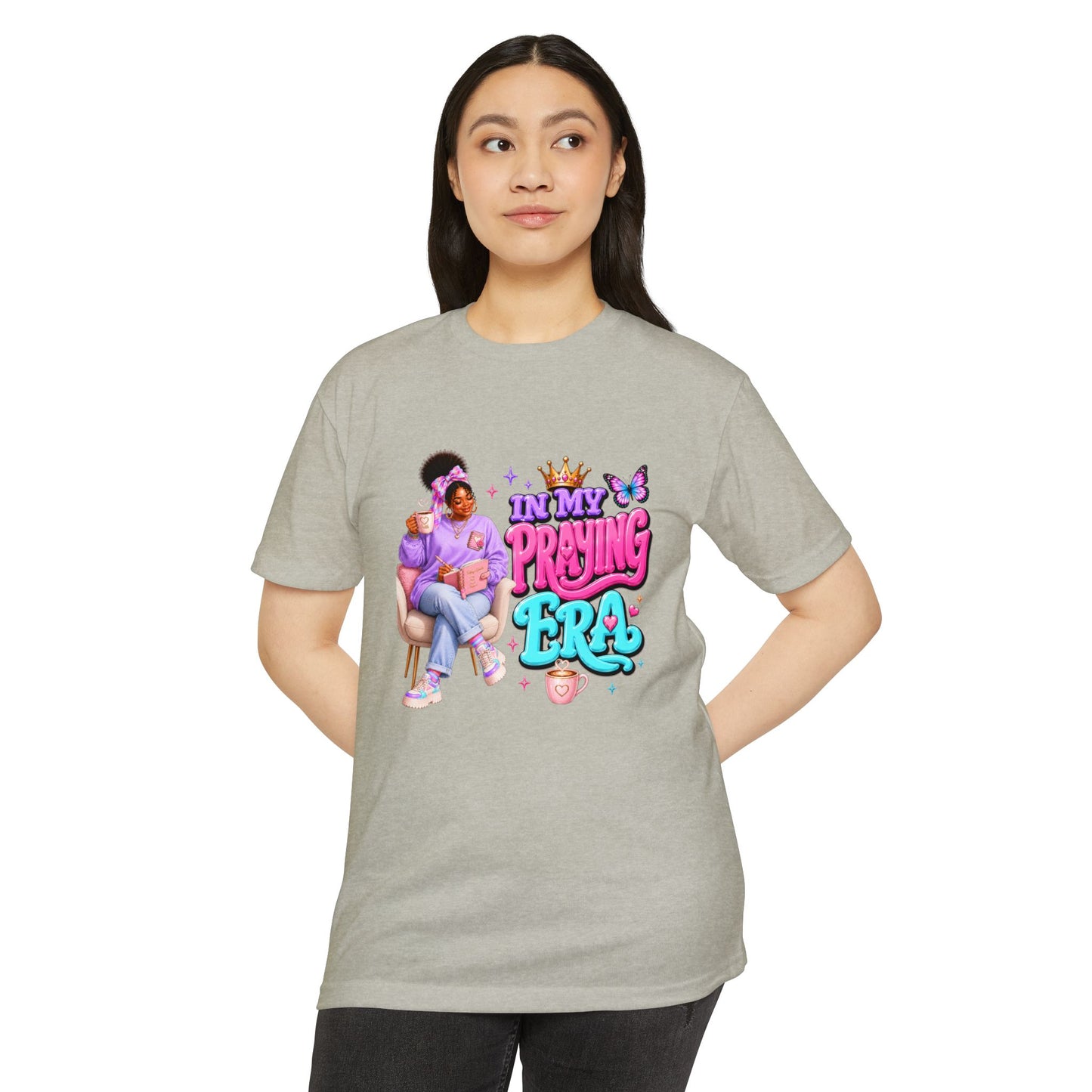 T-Shirt — "In My Praying Era" Feminine Faith Graphic Tee