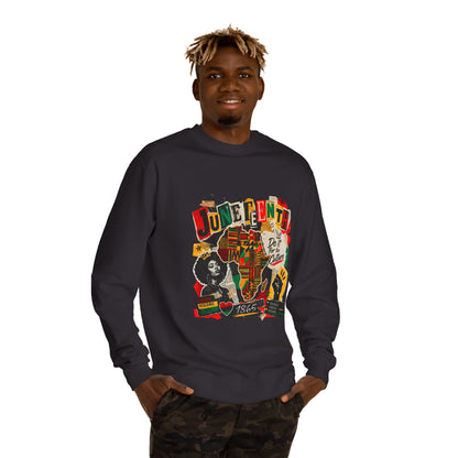 Juneteenth Celebration Sweatshirt — African Heritage '1865' Graphic Crewneck