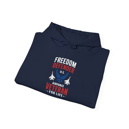 Freedom Defender U.S. Airforce Life Veteran Hoodie