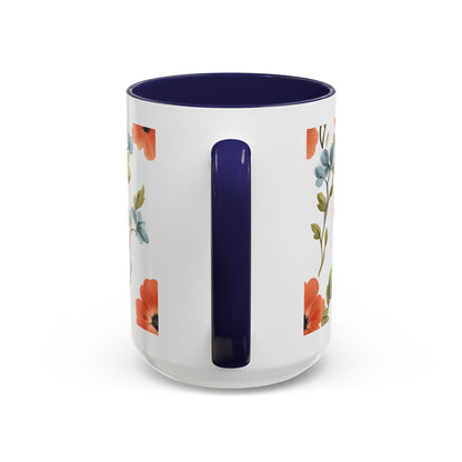 She Held My Hand Forever Floral Coffee Mug