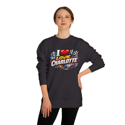 I Love Charlotte Racing Crewneck Sweatshirt