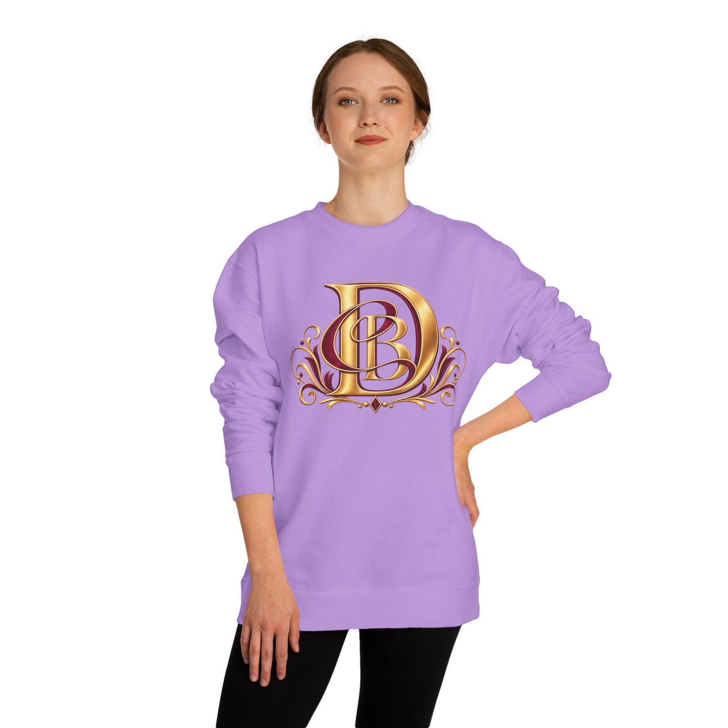 Monogram D Gold Ornate Crewneck Sweatshirt