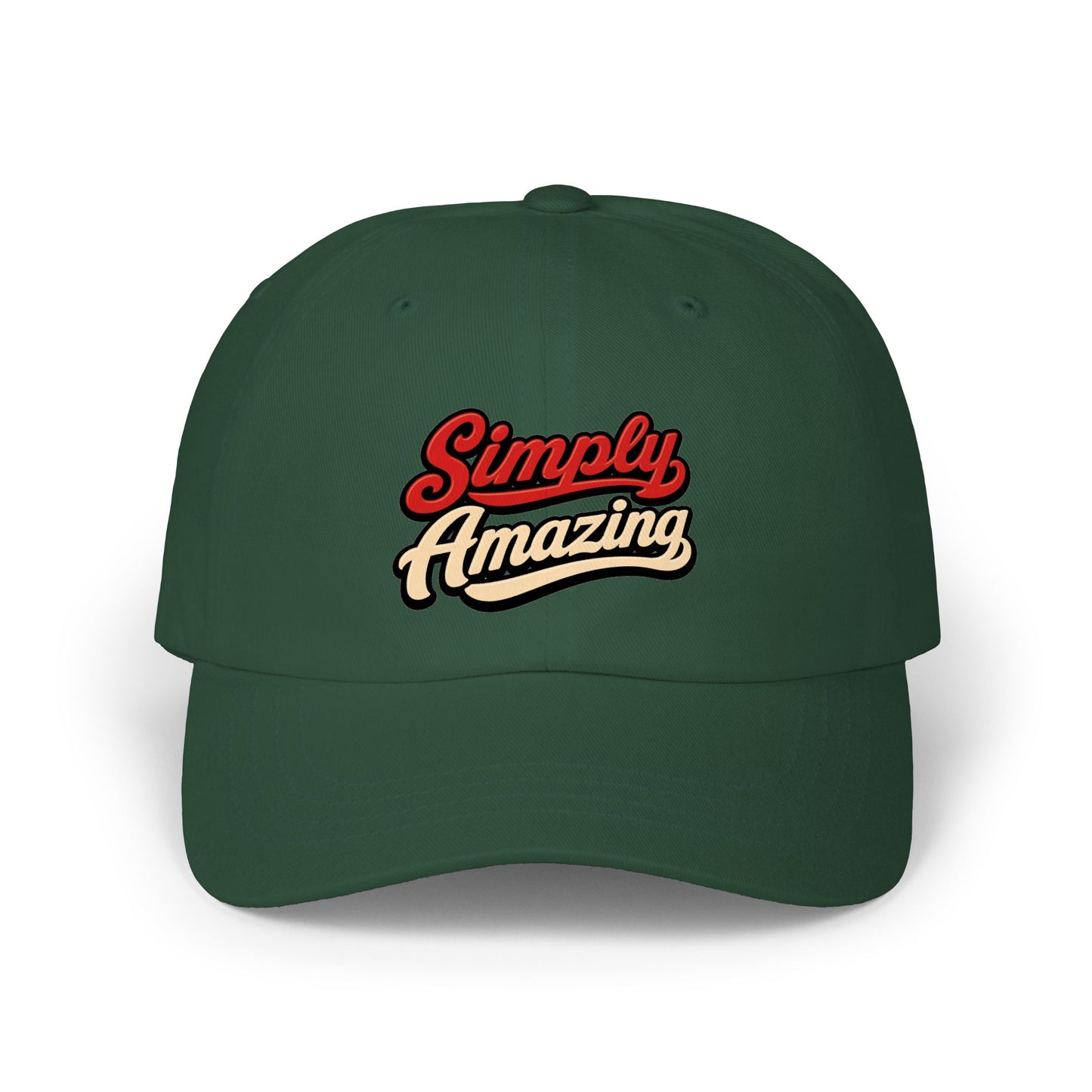 Classic Dad Cap — "Simply Amazing" Embroidered Dad Hat
