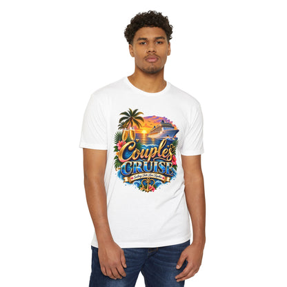 Couples Cruise T-Shirt — Tropical Cruise Vacation Graphic Tee