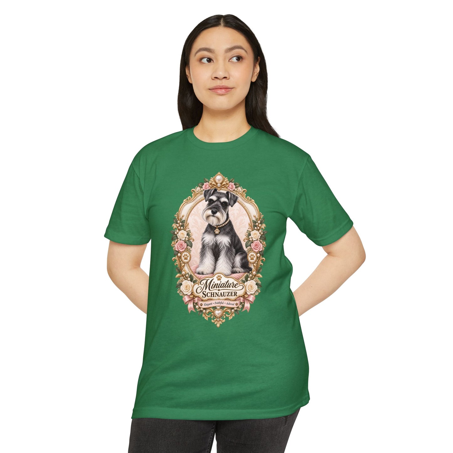 Miniature Schnauzer Floral T-Shirt