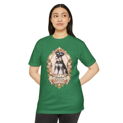Miniature Schnauzer Floral T-Shirt