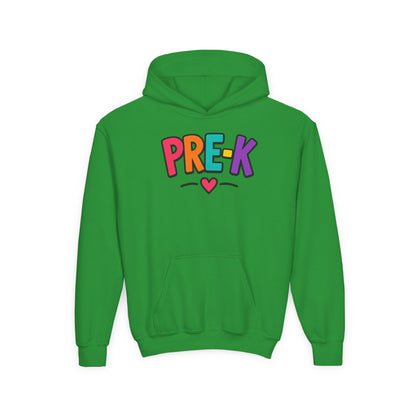 Pre-K Kids Hoodie — Colorful Cute Pre-K School Hooded Sweatshirt for Toddlers