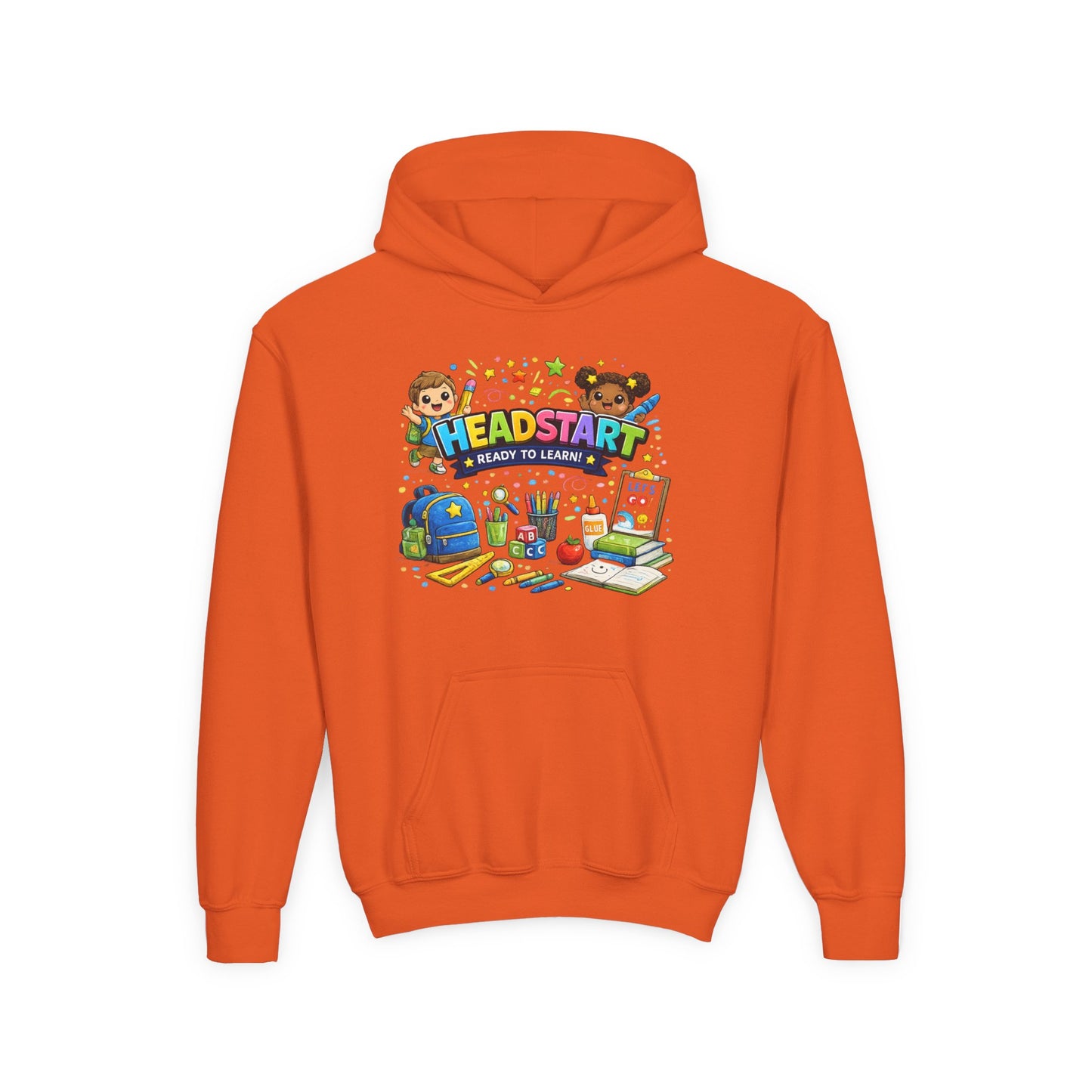 Head Start Kids Hoodie – 'Ready to Learn' Back-to-School Youth Sweatshirt