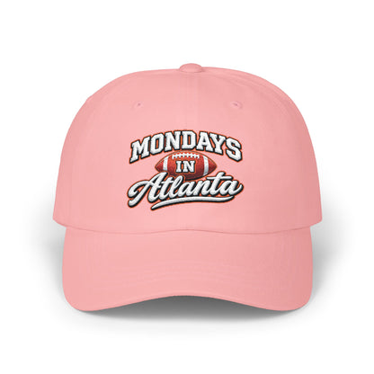 Mondays in Atlanta Dad Cap — Vintage Football Script Hat