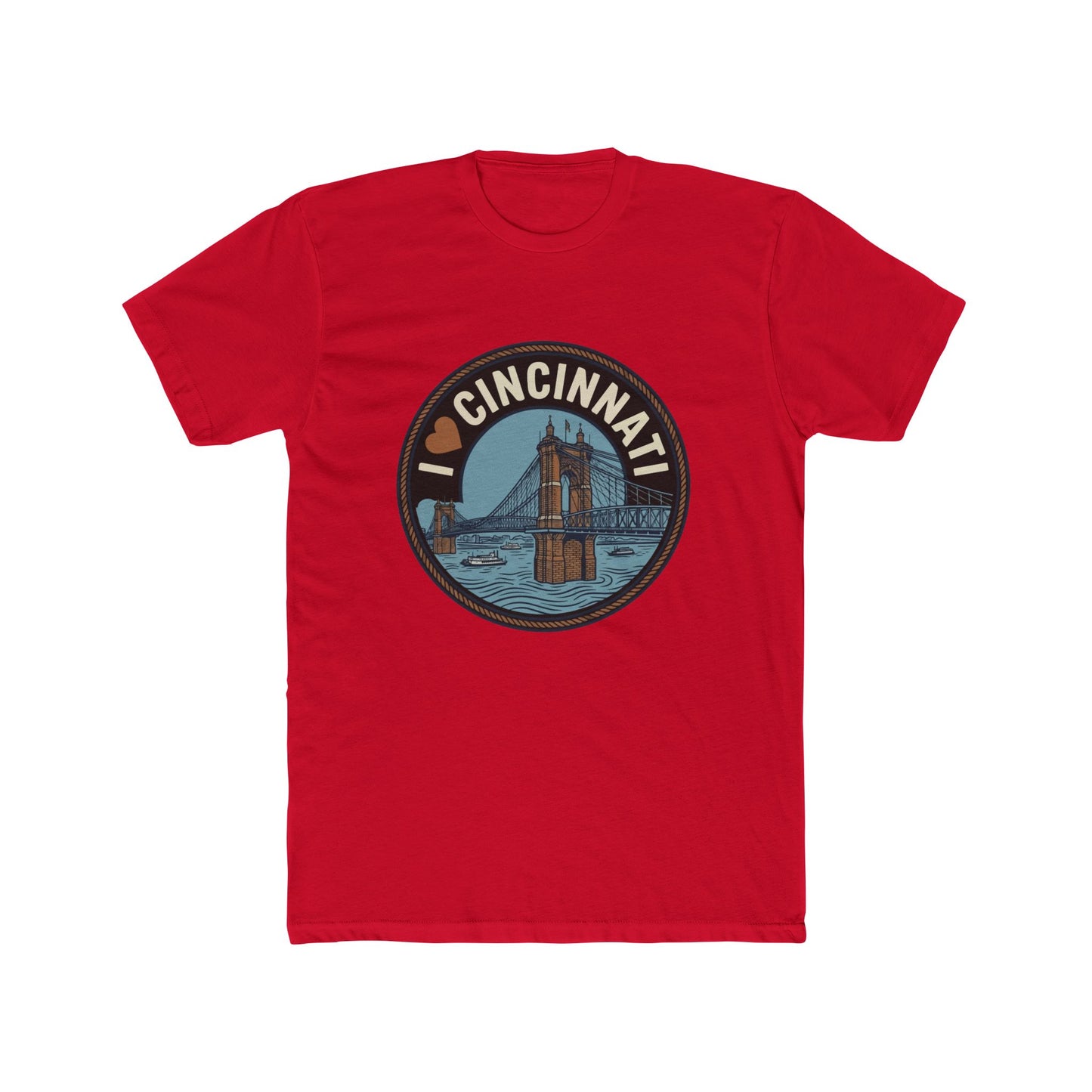I Heart Cincinnati Tee — Cincinnati Skyline Crew T-Shirt