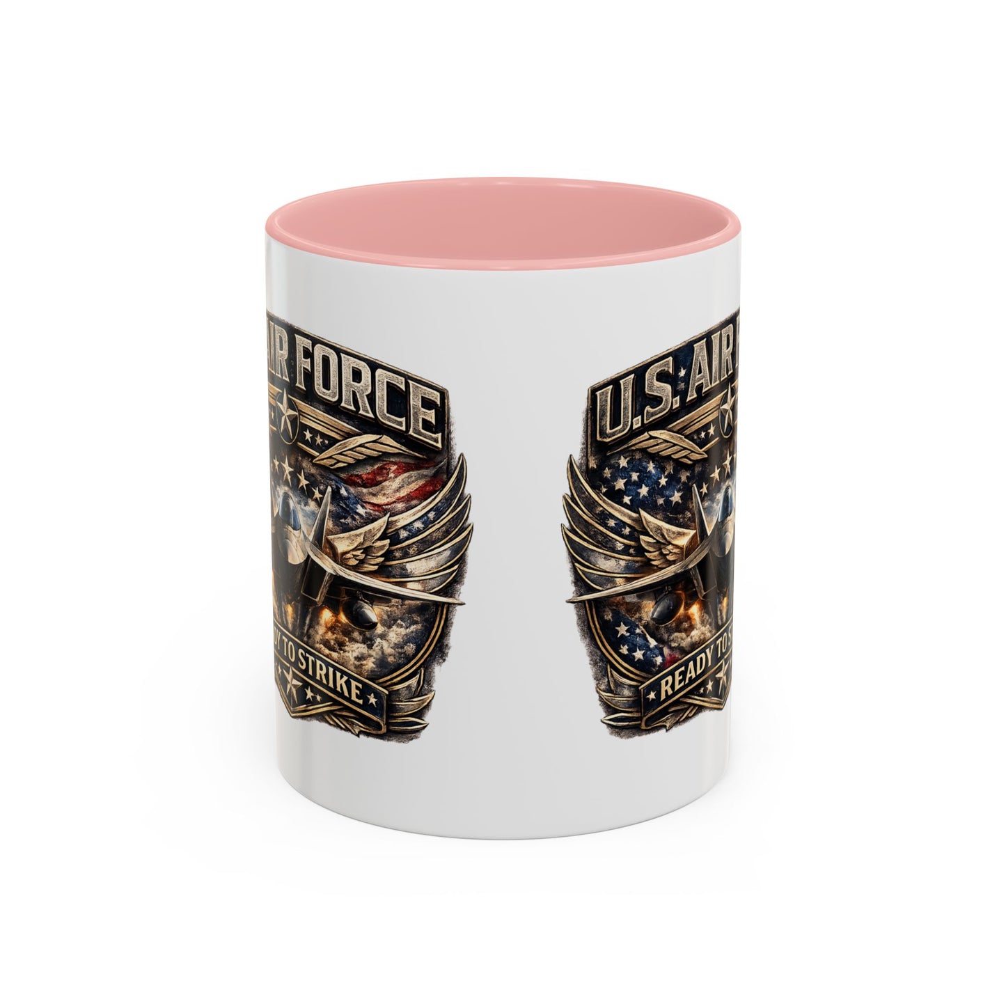 U.S. Air Force Accent Coffee Mug — "Ready to Strike" Military Aviation Gift