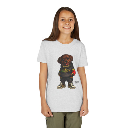 Youth Tee — Cute Rottweiler Puppy in 'Legacy' Hoodie Kids T‑Shirt