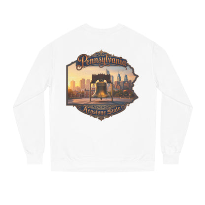 Pennsylvania Keystone State Sweatshirt — Liberty Bell & City Skyline Crewneck