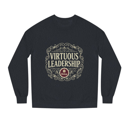 Virtuous Leadership Sweatshirt — Vintage Crest Crewneck for Church Leaders