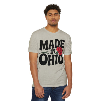 Made in Ohio T-Shirt — Vintage Floral State Pride Tee
