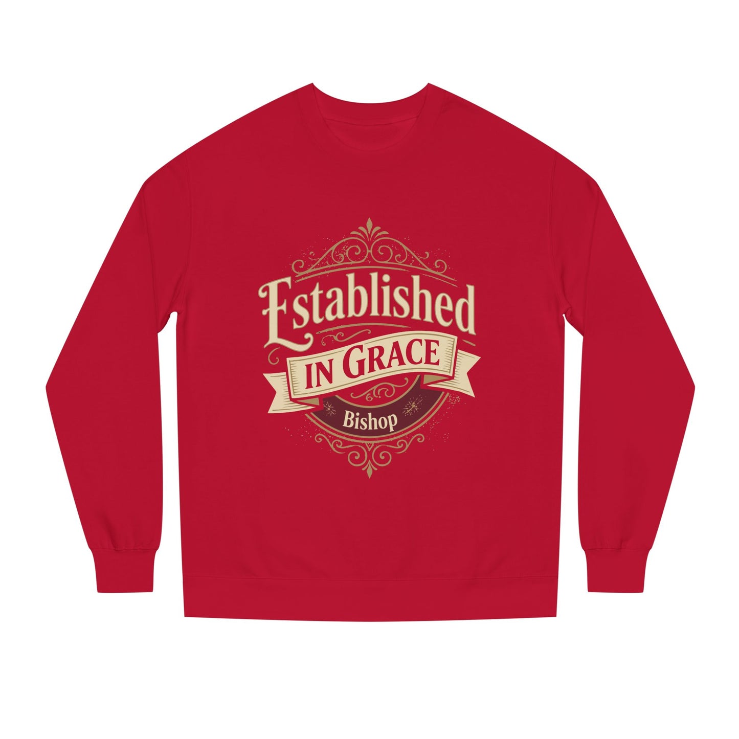 Established in Grace Sweatshirt — 'Established in Grace' Vintage Faith Crewneck