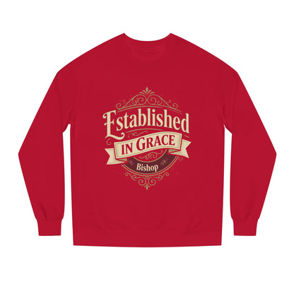 Established in Grace Sweatshirt — 'Established in Grace' Vintage Faith Crewneck