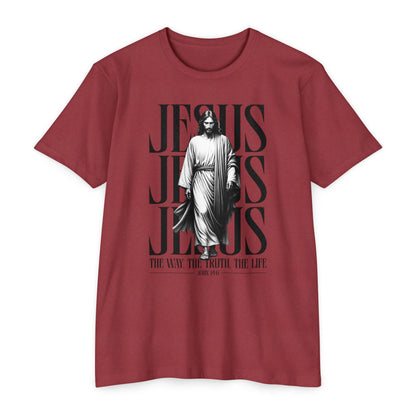 Jesus Graphic T‑Shirt — The Way The Truth The Life Faith Tee