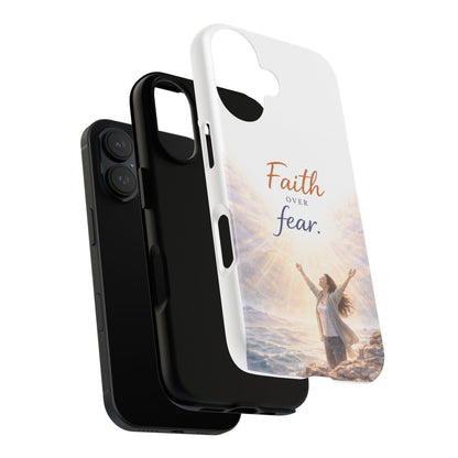 Faith Over Fear Phone Case — Inspirational Christian iPhone Cover