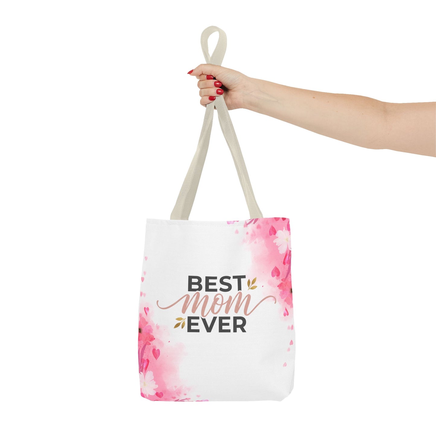 Best Mom Ever Floral Tote Bag