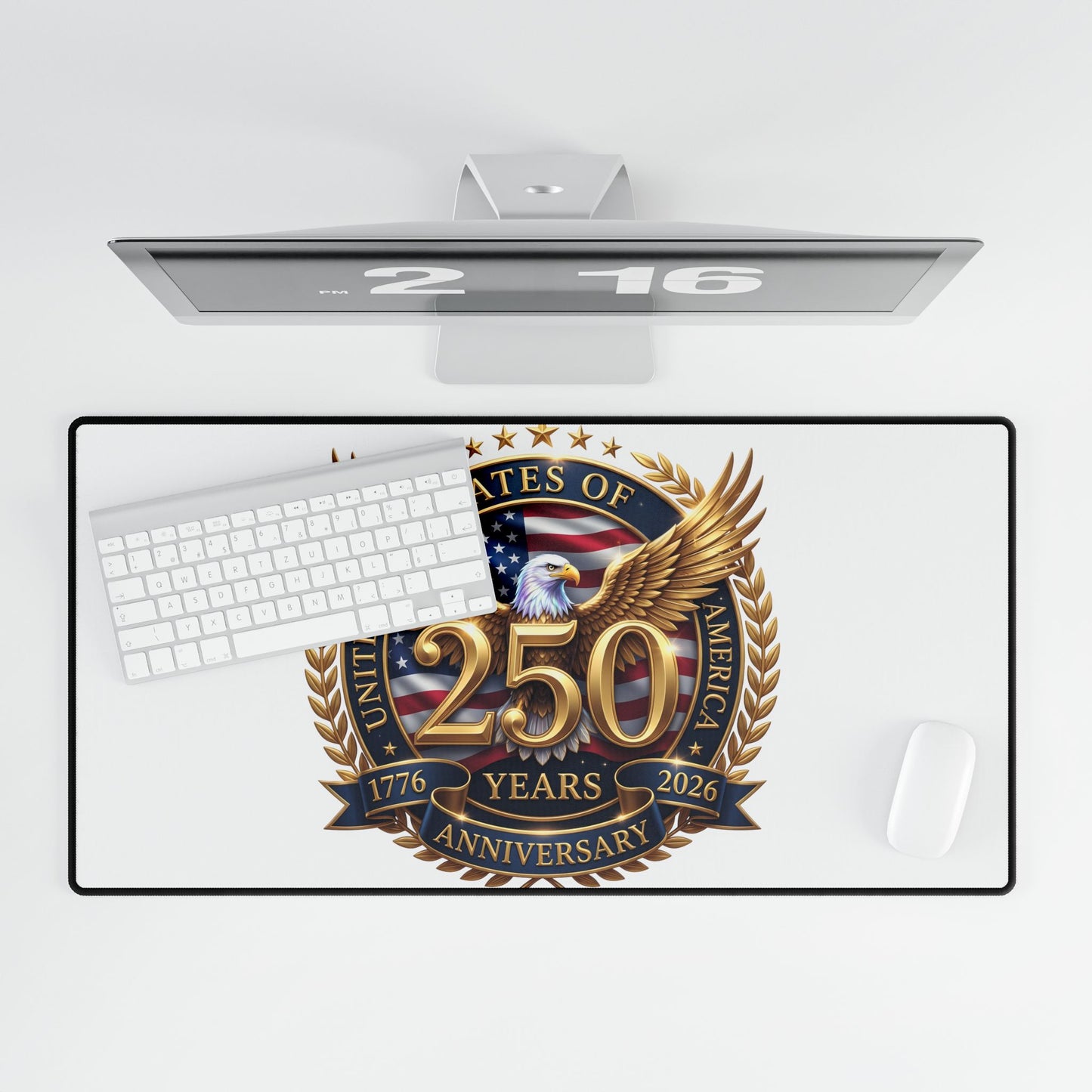250th Anniversary USA Desk Mat — Patriotic Eagle Mousepad