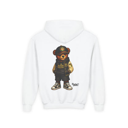 Youth Teddy Bear Hoodie — Cool Streetwear Bear Graphic Sweatshirt