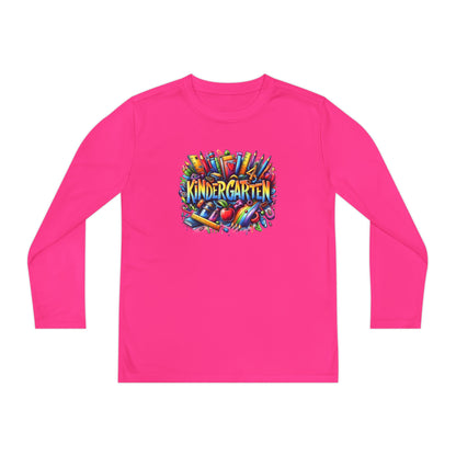 Kindergarten Crayons Youth Long Sleeve Tee