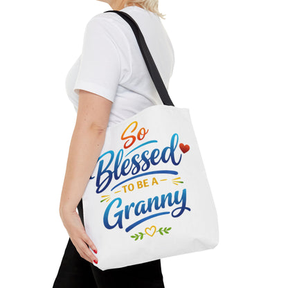 So Blessed to Be a Granny Tote Bag — Gift Tote for New Grandmothers